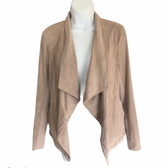 BB Dakota soft suede-like tan waterfall jacket size XS - Picture 1 of 8